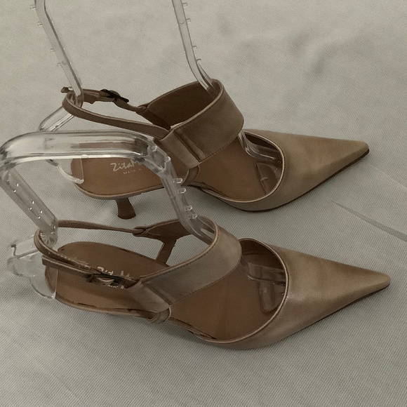 Woman Shoes by ZITA MARIA Made in ITALY Size 7.5 Color Beige - Picture 10 of 12